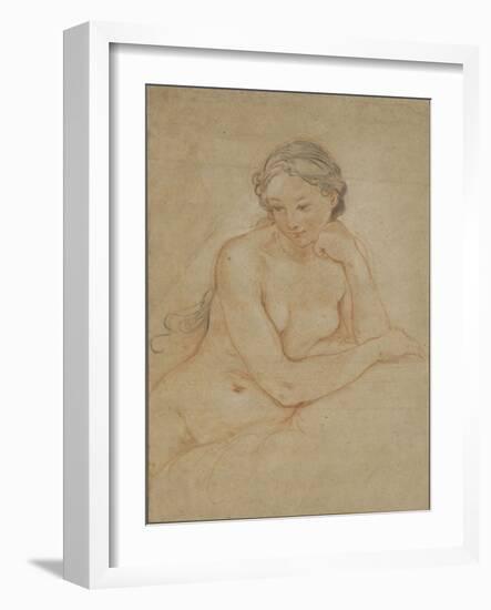 Etude de femme nue-Charles Joseph Natoire-Framed Giclee Print