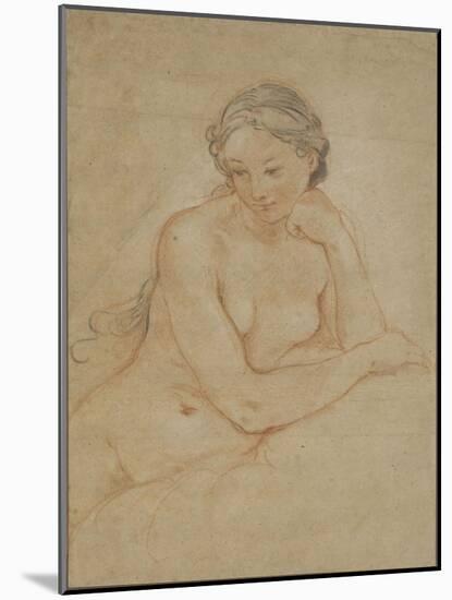 Etude de femme nue-Charles Joseph Natoire-Mounted Giclee Print
