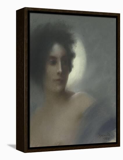 Etude de femme, ou l'Eclipse, ou Femme au croissant-Albert Besnard-Framed Premier Image Canvas