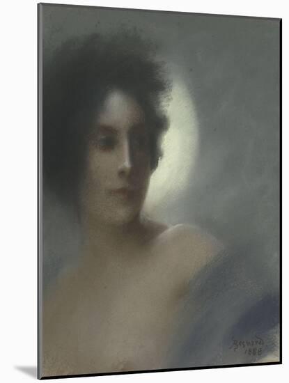 Etude de femme, ou l'Eclipse, ou Femme au croissant-Albert Besnard-Mounted Giclee Print