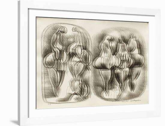 Etude de Femmes III-Raul Anguiano-Framed Premium Edition