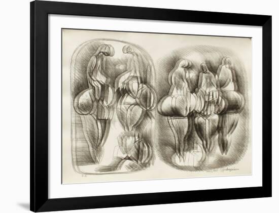 Etude de Femmes III-Raul Anguiano-Framed Premium Edition