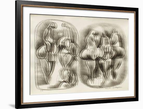 Etude de Femmes III-Raul Anguiano-Framed Premium Edition