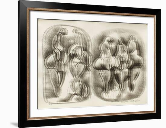 Etude de Femmes III-Raul Anguiano-Framed Premium Edition