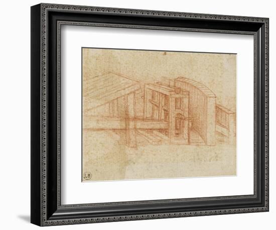 Etude de machine-Leonardo da Vinci-Framed Giclee Print