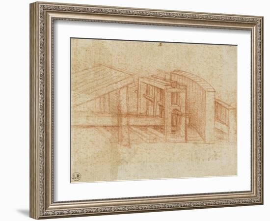 Etude de machine-Leonardo da Vinci-Framed Giclee Print