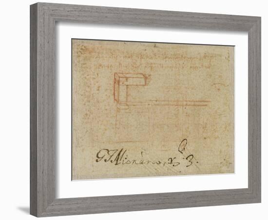 Etude de machine-Leonardo da Vinci-Framed Giclee Print