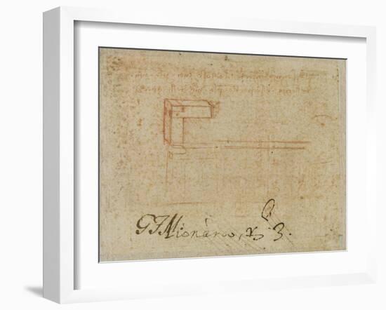 Etude de machine-Leonardo da Vinci-Framed Giclee Print