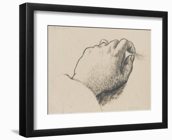 Etude de main : la main gauche de l'artiste-null-Framed Giclee Print