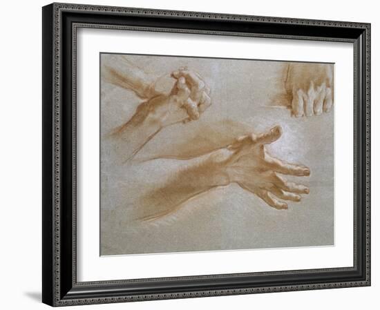Etude de mains-null-Framed Giclee Print