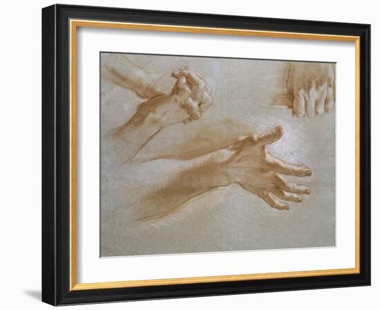 Etude de mains-null-Framed Giclee Print