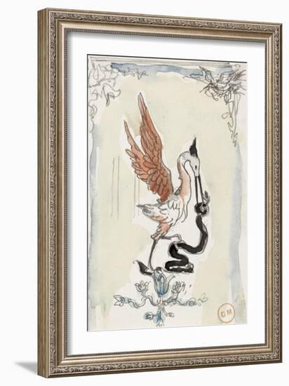 Etude de panneau décoratif-Gustave Moreau-Framed Giclee Print