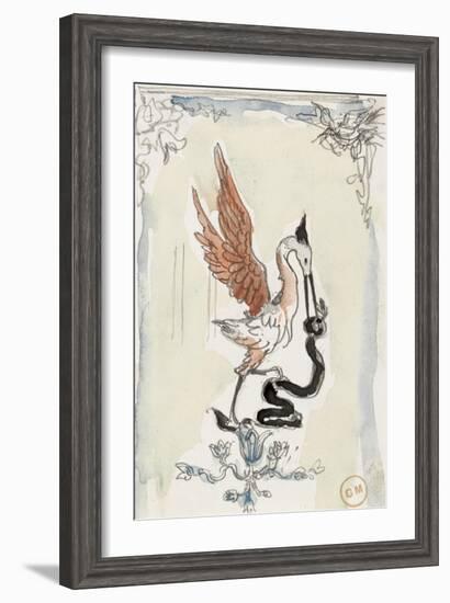 Etude de panneau décoratif-Gustave Moreau-Framed Giclee Print