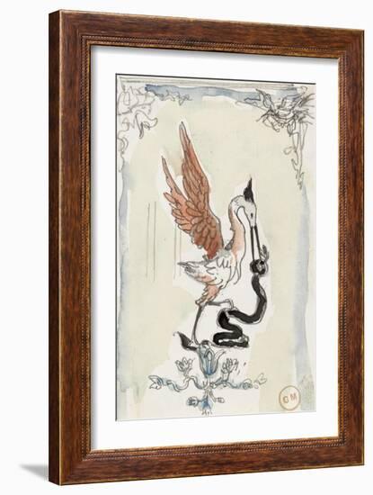 Etude de panneau décoratif-Gustave Moreau-Framed Giclee Print