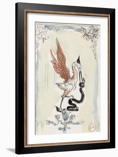 Etude de panneau décoratif-Gustave Moreau-Framed Giclee Print