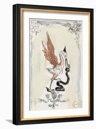 Etude de panneau décoratif-Gustave Moreau-Framed Giclee Print