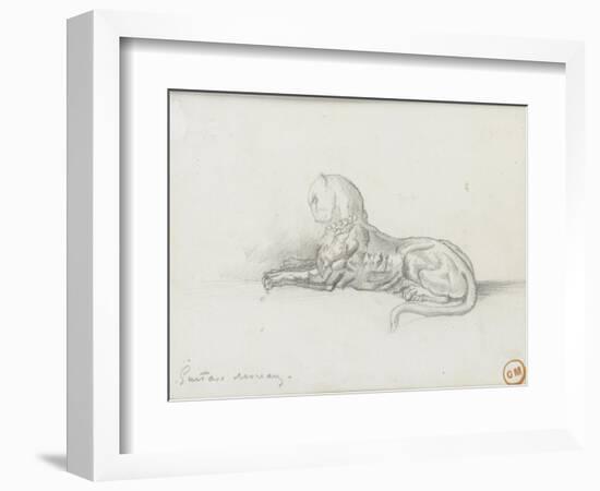 Etude de panthère pour "Salomé dansant devant Hérode"-Gustave Moreau-Framed Giclee Print