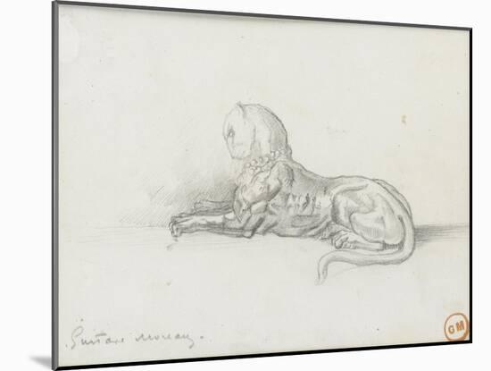 Etude de panthère pour "Salomé dansant devant Hérode"-Gustave Moreau-Mounted Giclee Print