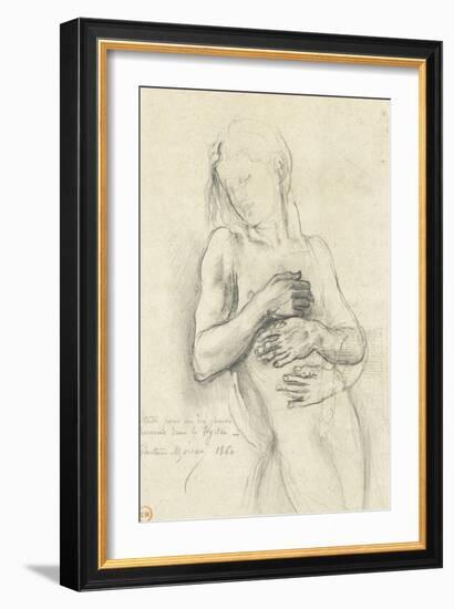 Etude de personnage pour Tyrtée-Gustave Moreau-Framed Giclee Print