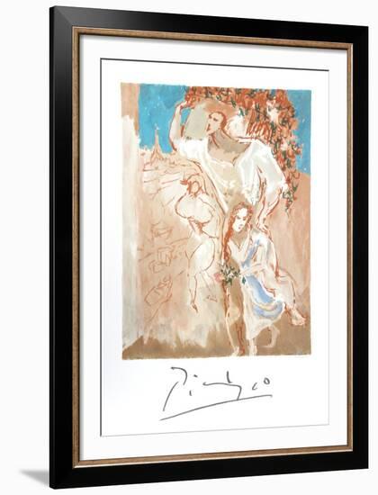 Etude de Personnages (Etude pour "Composition: les Paysans")-Pablo Picasso-Framed Collectable Print