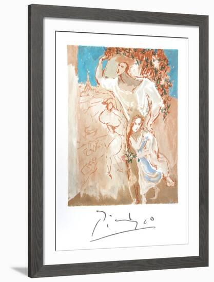 Etude de Personnages (Etude pour "Composition: les Paysans")-Pablo Picasso-Framed Collectable Print