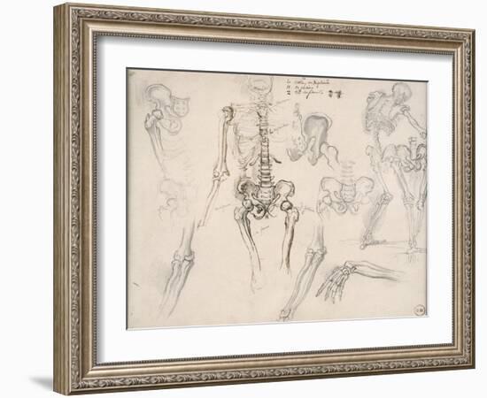 Etude de squelette-Gustave Moreau-Framed Giclee Print