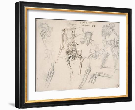 Etude de squelette-Gustave Moreau-Framed Giclee Print