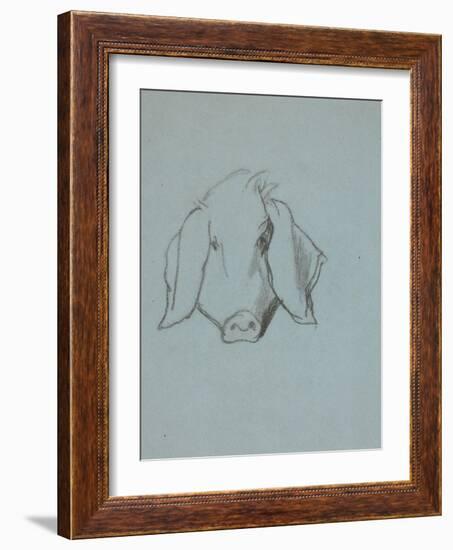 Etude de tête de cochon-Thomas Couture-Framed Giclee Print