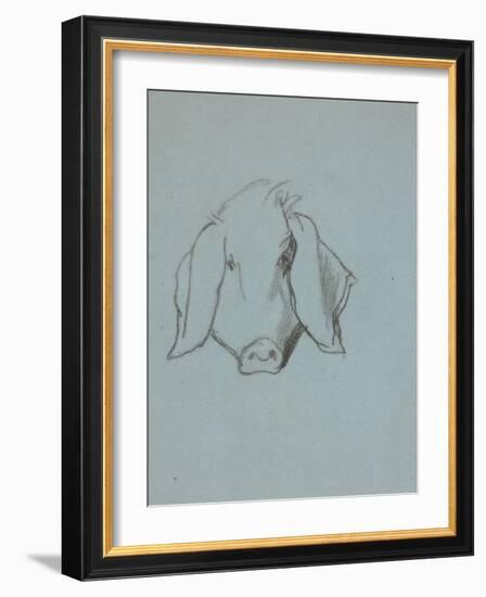 Etude de tête de cochon-Thomas Couture-Framed Giclee Print