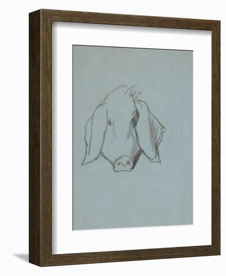 Etude de tête de cochon-Thomas Couture-Framed Giclee Print