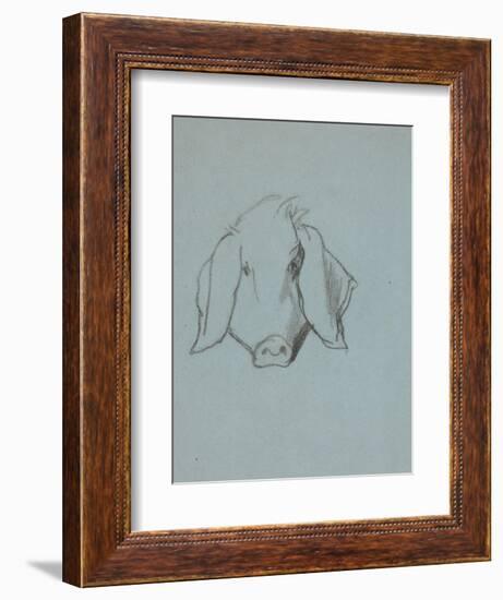 Etude de tête de cochon-Thomas Couture-Framed Giclee Print