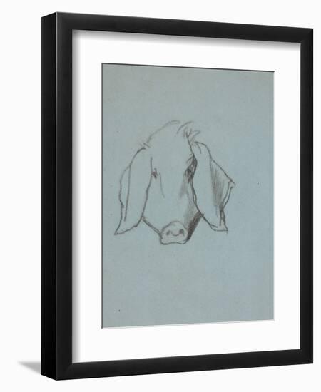 Etude de tête de cochon-Thomas Couture-Framed Giclee Print