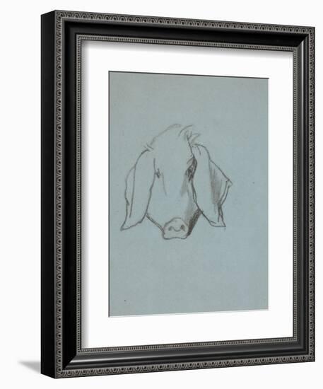 Etude de tête de cochon-Thomas Couture-Framed Giclee Print