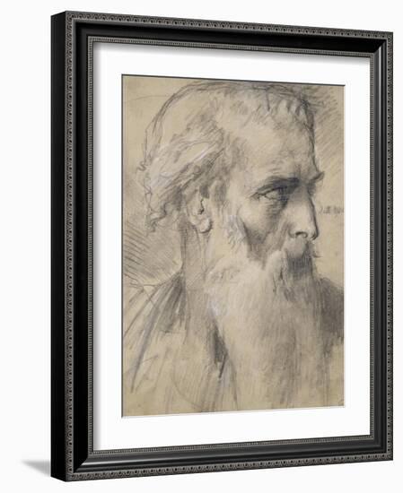 Etude de tête pour Moïse en vue de la terre promise-Gustave Moreau-Framed Giclee Print