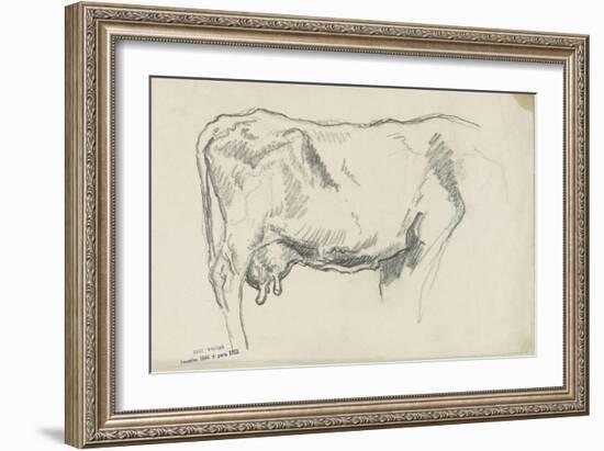 Etude de vache-Emile Wauters-Framed Giclee Print