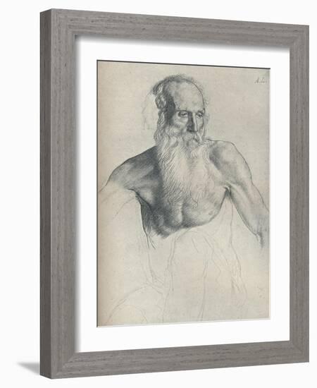 'Etude De Vieillard A Longue Barbe', c1895, (1923)-Alphonse Legros-Framed Giclee Print