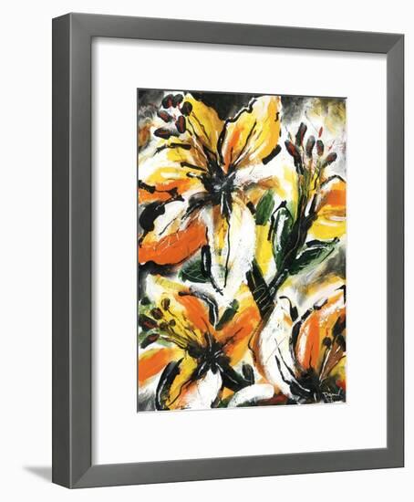 Étude Fleurs II-Pierre David-Framed Art Print