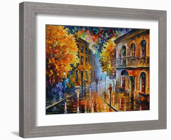 Etude in Red-Leonid Afremov-Framed Art Print