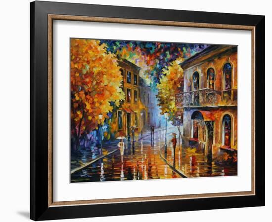 Etude in Red-Leonid Afremov-Framed Art Print