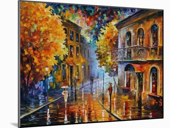 Etude in Red-Leonid Afremov-Mounted Art Print