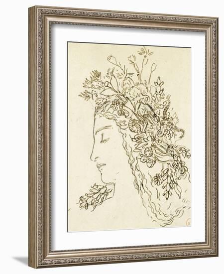 Etude pour Galatée-Gustave Moreau-Framed Giclee Print