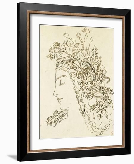 Etude pour Galatée-Gustave Moreau-Framed Giclee Print