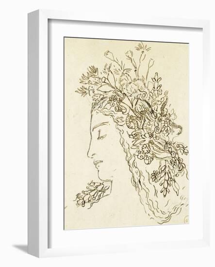 Etude pour Galatée-Gustave Moreau-Framed Giclee Print