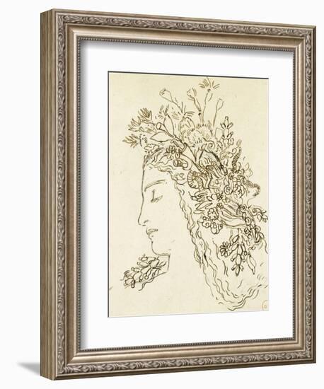 Etude pour Galatée-Gustave Moreau-Framed Giclee Print