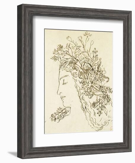 Etude pour Galatée-Gustave Moreau-Framed Giclee Print