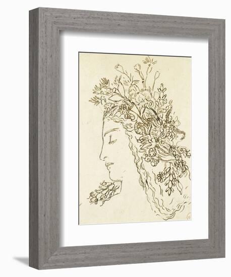 Etude pour Galatée-Gustave Moreau-Framed Giclee Print