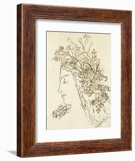 Etude pour Galatée-Gustave Moreau-Framed Giclee Print