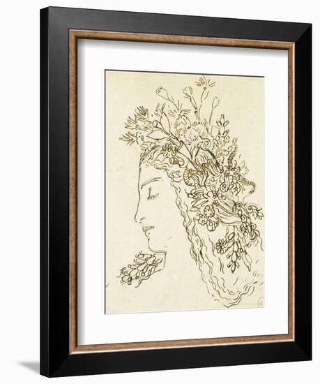 Etude pour Galatée-Gustave Moreau-Framed Giclee Print