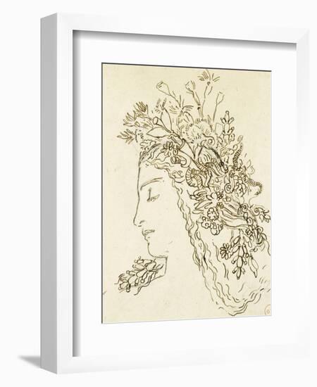 Etude pour Galatée-Gustave Moreau-Framed Giclee Print