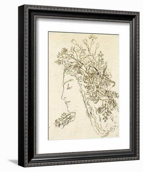 Etude pour Galatée-Gustave Moreau-Framed Giclee Print